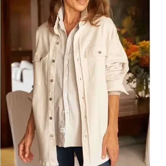 Frank & Eileen Mcloghlin Jacket In Italian Dream Denim